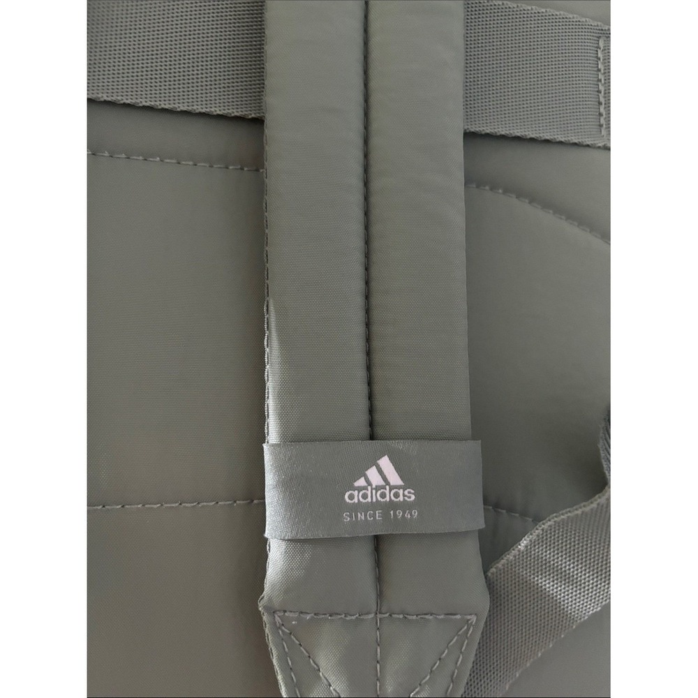 Adidas Weekender Silver Green Backpack 16" Laptop Travel School Daypack GIFT NEW - Picture 9 of 13